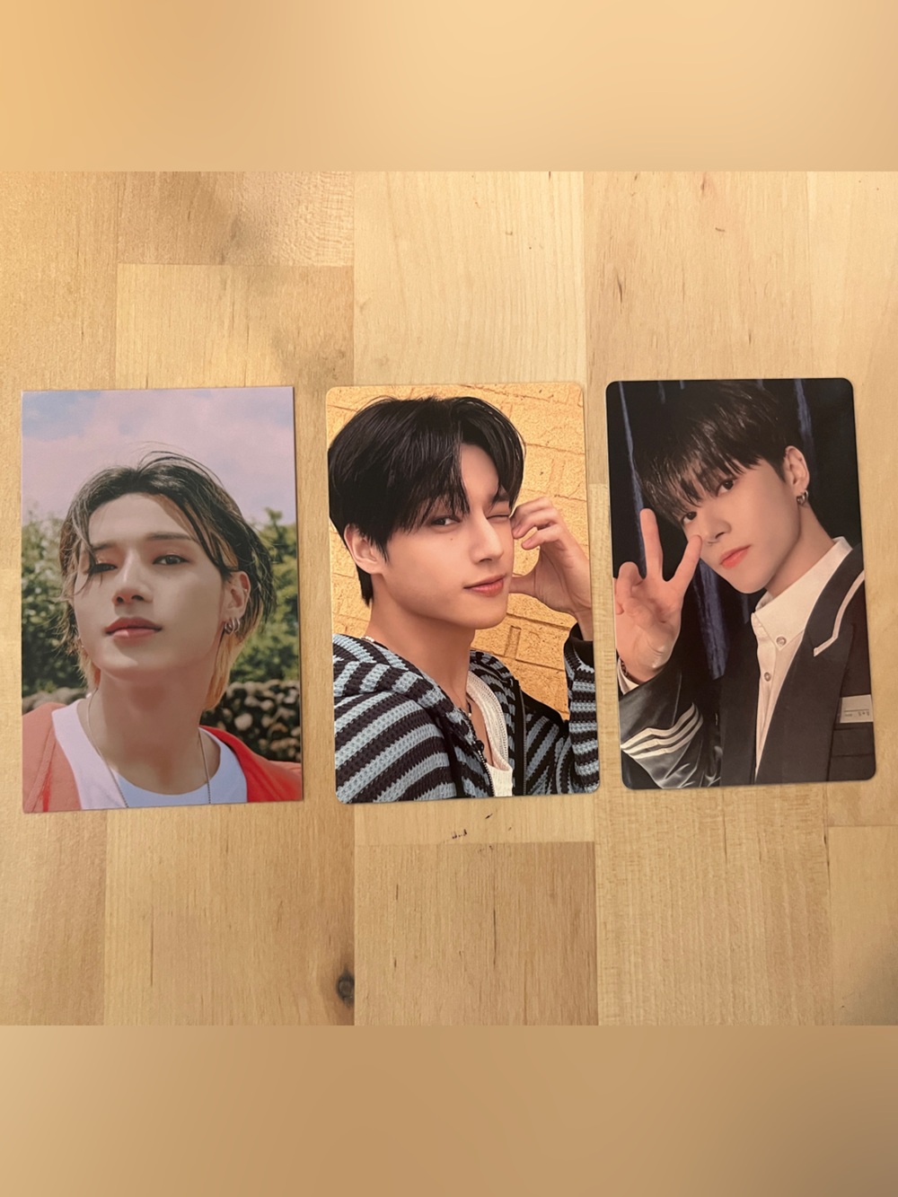 Set of 3 OFFICIAL Wooyoung of Ateez photocards